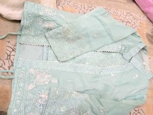 wedding latest heavy indo western dress with shrug
