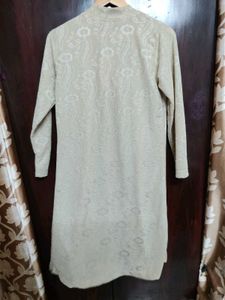 Beige Long Cardigan with Pattern💫🦋