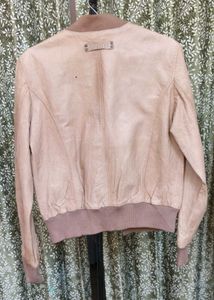 leather bomber jacket