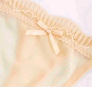 Sheer Lace Trim Thong