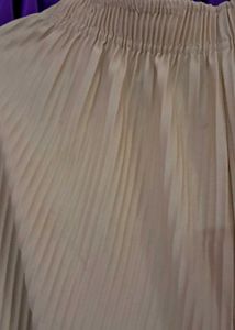 Pleated Beige Palazzos