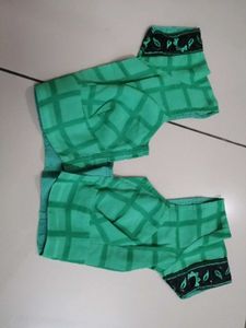 Elegant Green Printed Saree