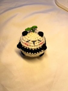 Cute Crochet Panda Keychain