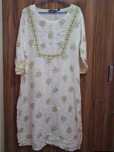 White Kurta with Embellishments🫶💕