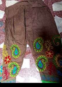 Boho Embroidered Palazzo salwar