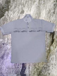 Grey Blue Polo T-Shirt