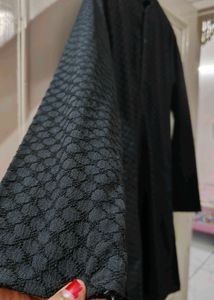 Black Texture Kurta