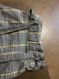Plaid Mini skirt with belt