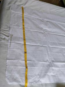 White Dress Material Fabric