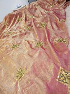 Elegant Embroidered Silk Saree