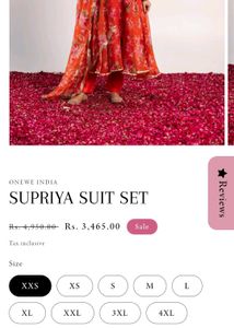 Onewe New Without Tag Supriya Suit Size Xxl