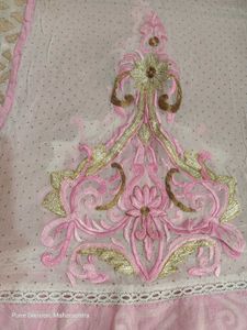Elegant Embroidered Dress Material