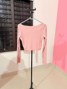 Cute Pink Long Sleeve Top
