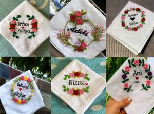 Custom Embroidered Handkerchief any three