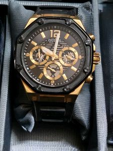 GUESS GW0263G1 Multifunction Men's Black and Gold