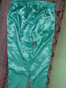 Teal Silk Dress Material