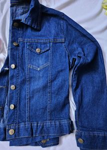Navy Blue Denim Jacket For Women