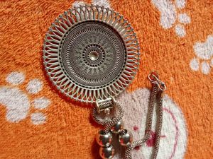 Oxidized Silver Anklets with Red Beads