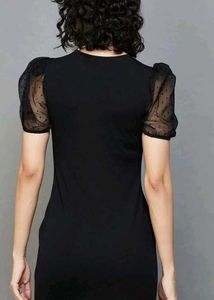 Bodycon black mini dress