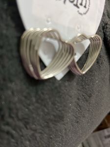 Funky Heart Hoop Earrings