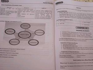Physical Education Class XII Booklet