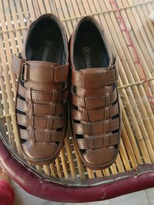 Men's Brown Leather Fisherman Sandals