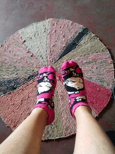 used Cute Pink Cartoon Socks