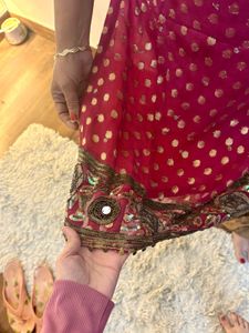 Maroon &amp; Gold Embellished Salwar Suit