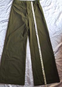 Olive Green Wide Leg Pants