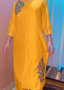 Daily Wear Mustard Yellow Colour Kurta Set ⭐️