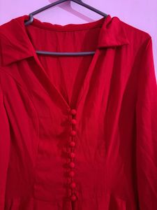 Chic Red Jumpsuit