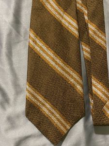 Brown Striped Men's Tie
