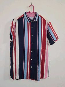Men's Striped Short Sleeve Shirt