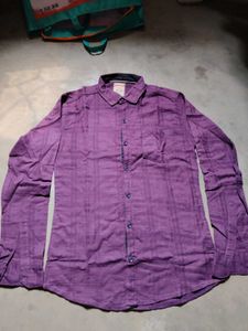 Stylish Men's Purple Checkered Shirt