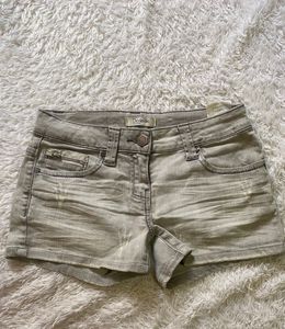 Y2K Grey Denim Shorts