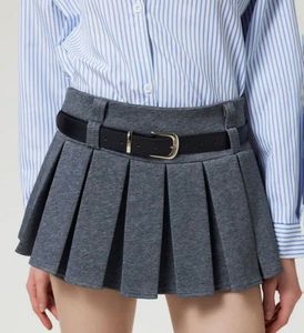 Pleated Mini Skirt