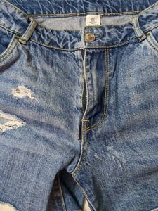 Denim Distressed Shorts