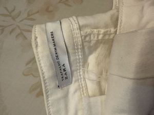 Chic White  Skinny Jeans ZARA