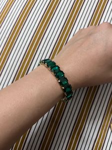Elegant Emerald Cut Bracelet