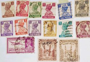 15 BRITISH INDIA STAMPS