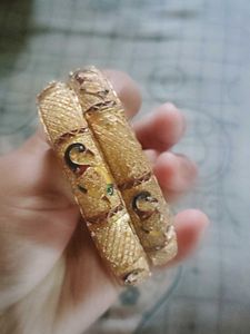 Golden Bangles (Set of 2)