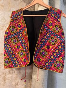 Heavy Embroidered Ethnic Vest, Bust-36/34