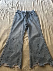y2k chatpati Studded Flare Jeans