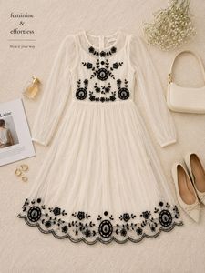 🌸Sheer embroidered mini dress ✨