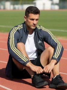 Adidas Track Jacket - Grey &amp; Yellow