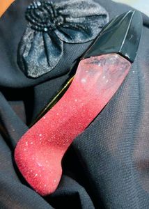 Sparkling Red Heel with Gold Stiletto