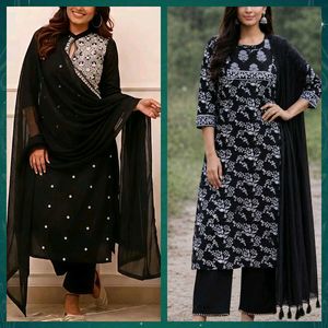 🖤Combo Of Black Kurta Set