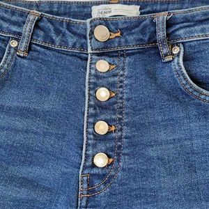 Zara High Waisted Denim Shorts LR-79