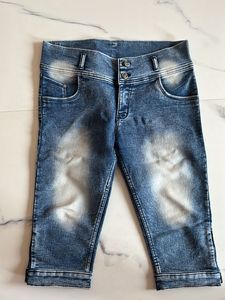 Denim Capri Pants