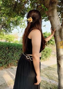 Black Crop Top and Skirt Set